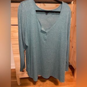 Torrid Long Sleeve Waffle Henley